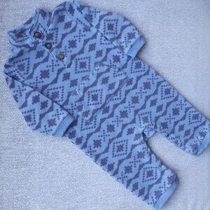 Old Navy Baby Fleece Long Sleeve One Piece Jumpsuit Size 6-12 Months